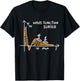 Wave Function Surfer Science Lovers Funny Physics T-Shirt - T-Shirt | Black