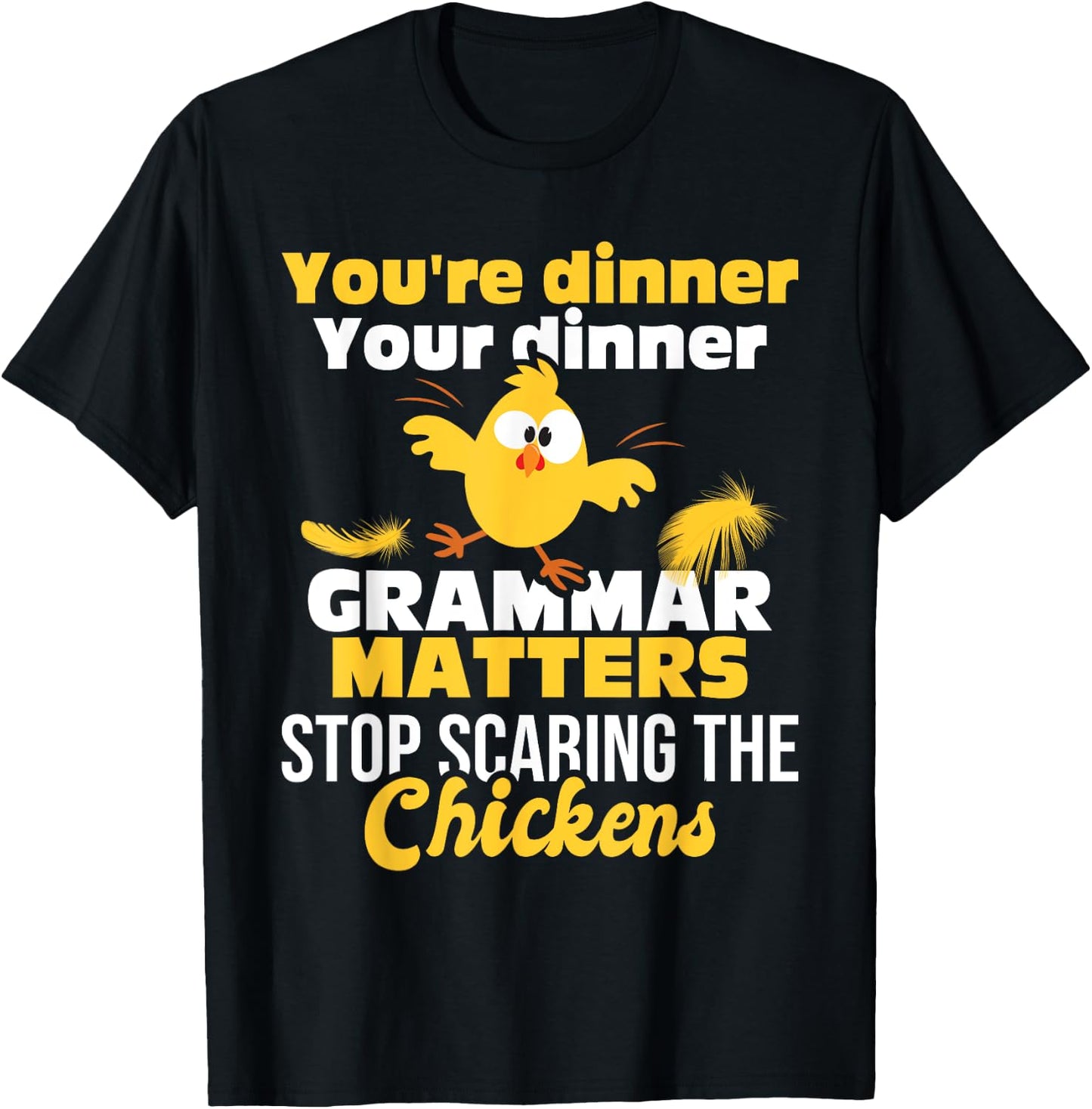 Grammar Matters - Grammar Police English Teacher Grammarian Women Girls Kids T-Shirt - T-Shirt | Black