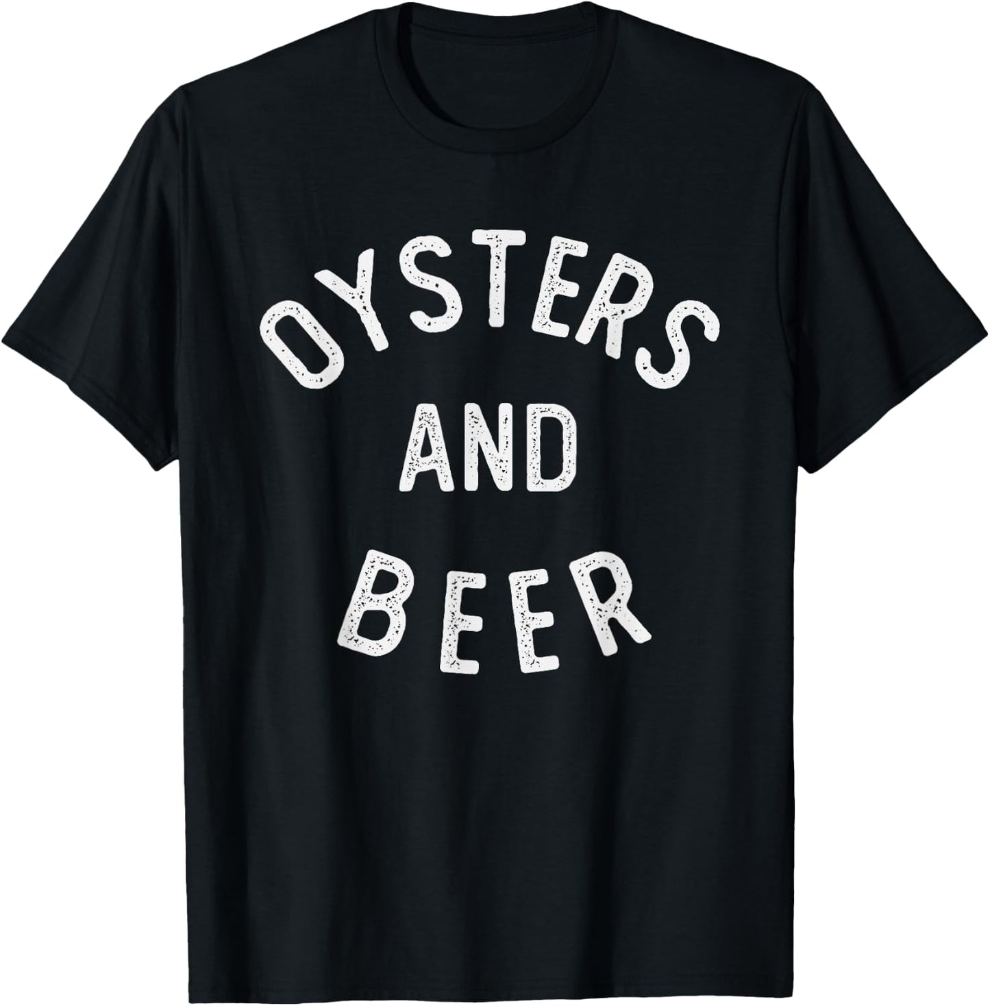 Oysters and Beer T-Shirt - T-Shirt | Black