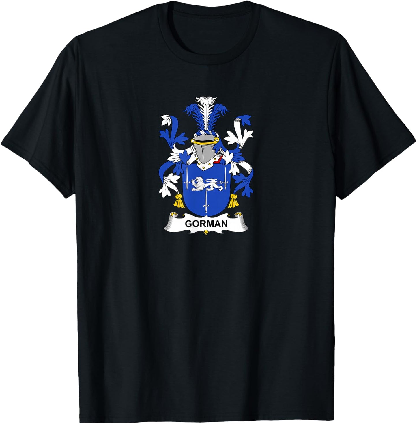 Gorman Coat of Arms - Family Crest T-Shirt - T-Shirt | Black
