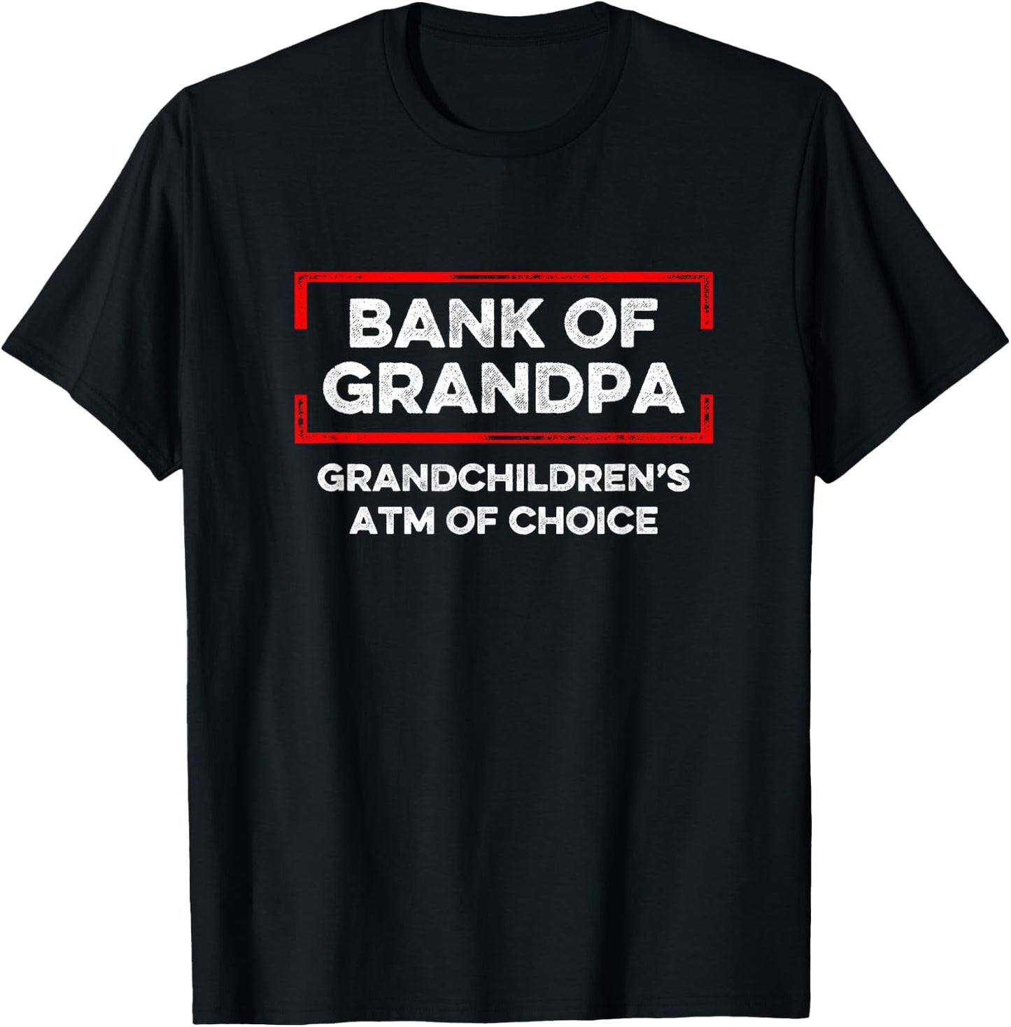 Grandparents Day Grandma Grandpa To Be Bank Funny DA1 T-Shirt - T-Shirt | Black