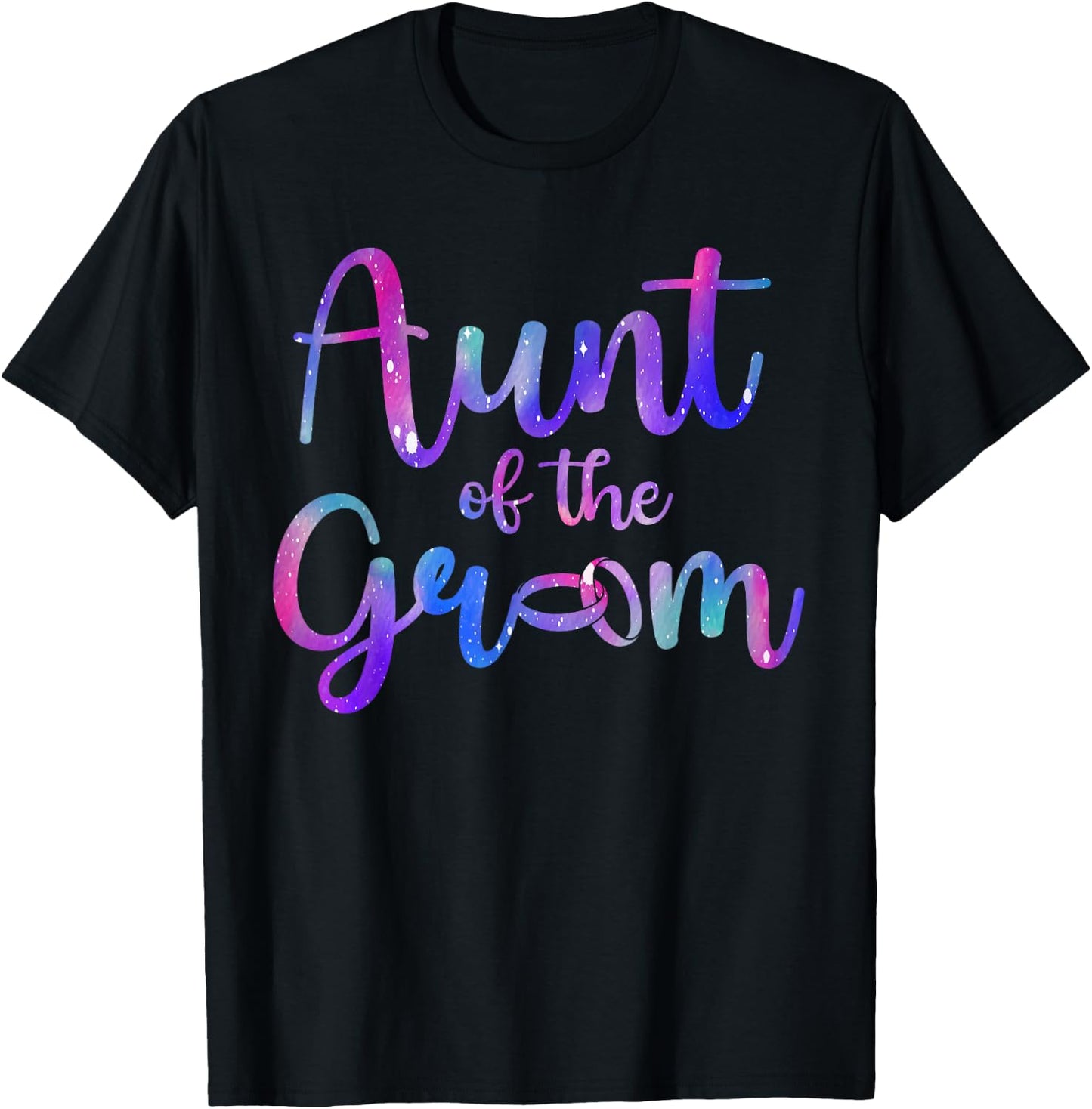 Aunt of The Groom Aunt Proud Groom's Aunt T-Shirt - T-Shirt | Black