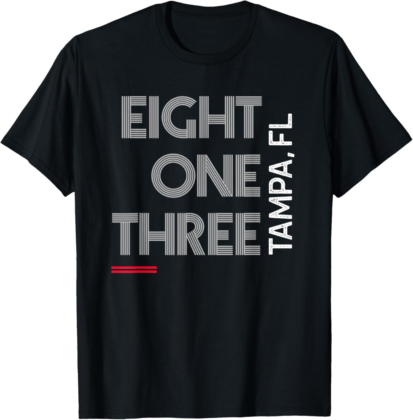 Area Code 813 Tampa Florida City Area Code Gifts T-Shirt - T-Shirt | Black