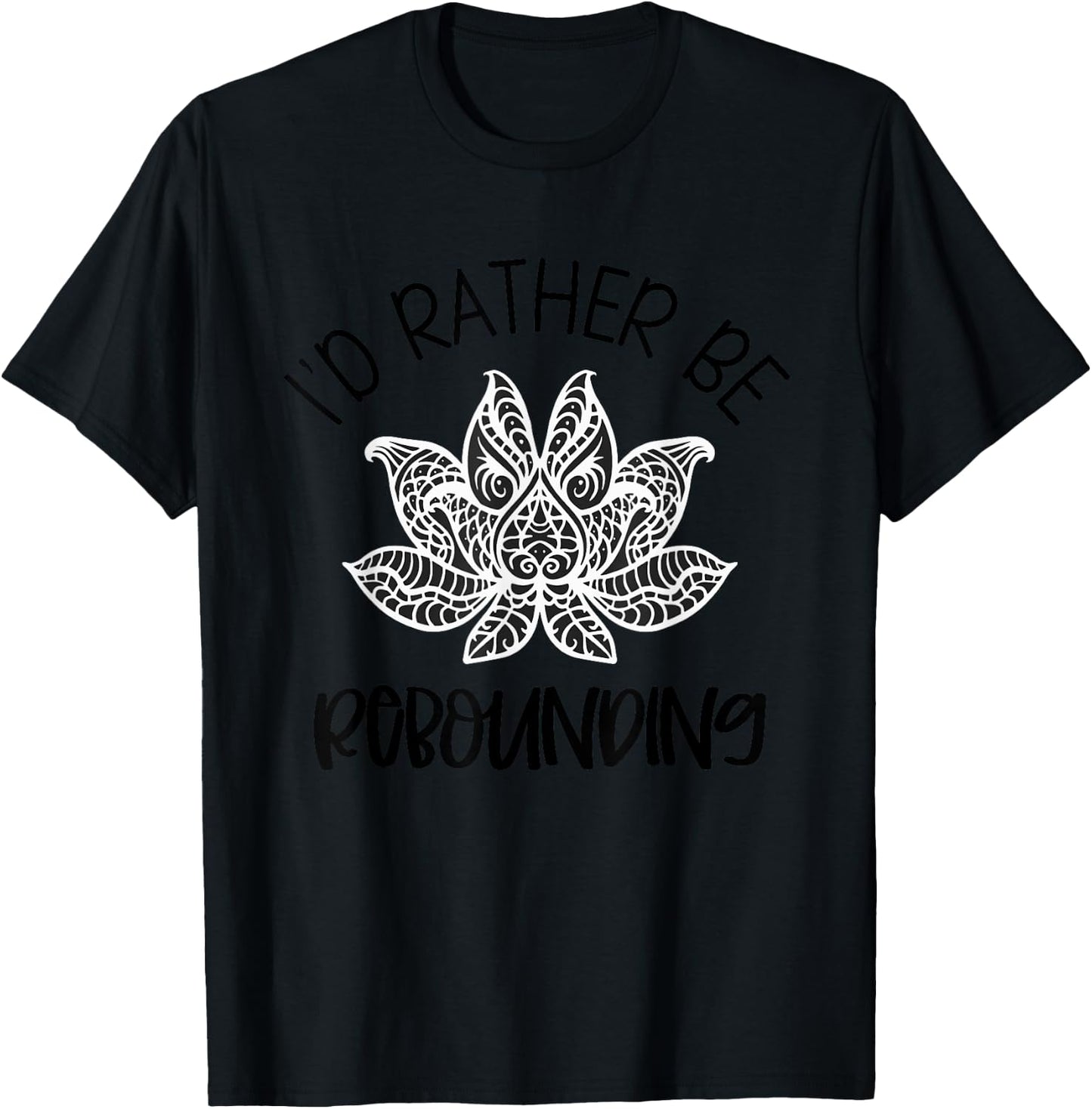 Myofascial Release Rebounding MFR Massage Therapy Lotus T-Shirt - T-Shirt | Black