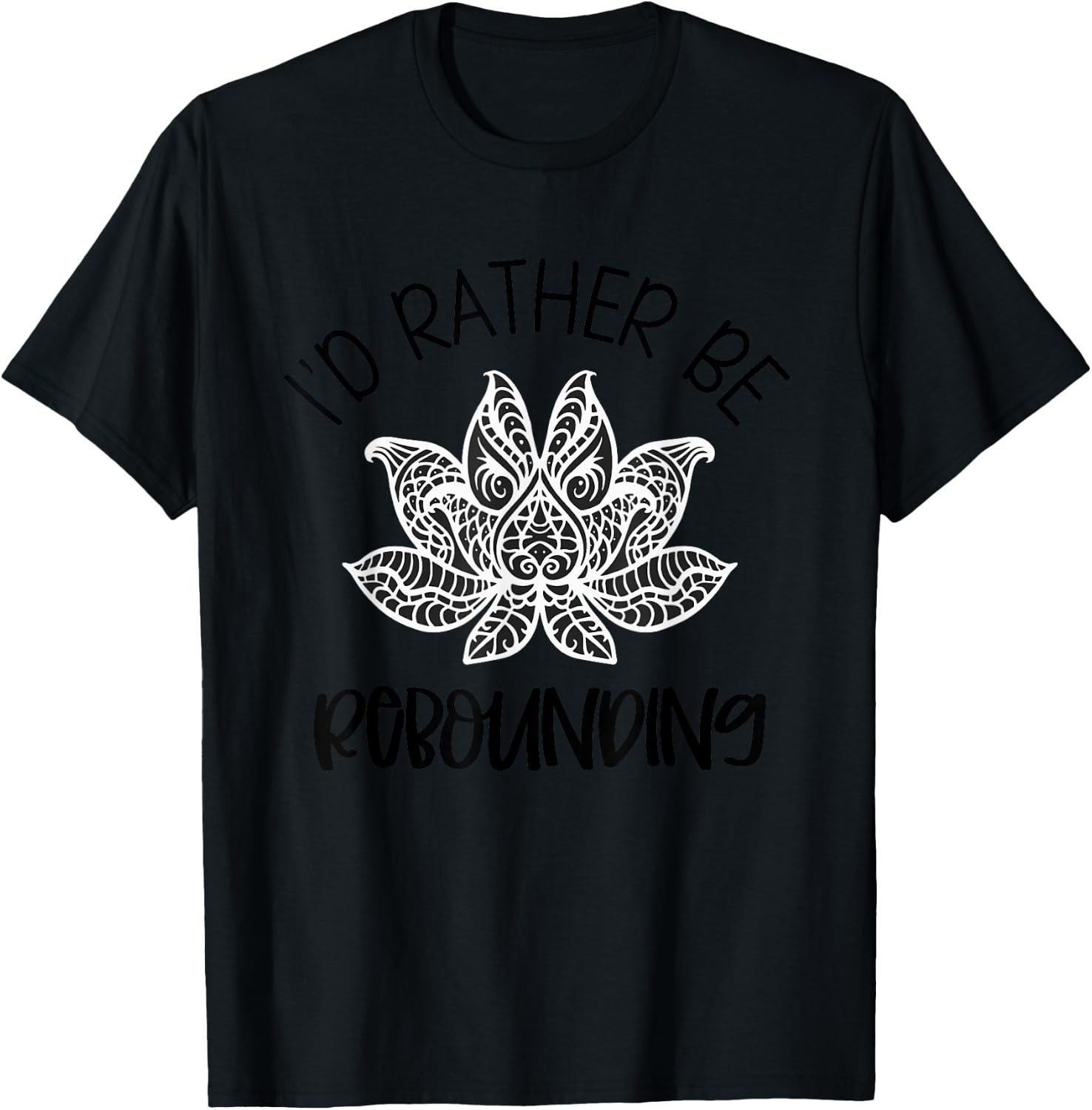 Myofascial Release Rebounding MFR Massage Therapy Lotus T-Shirt - T-Shirt | Black