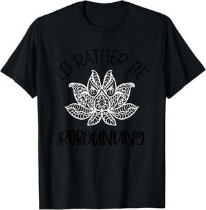 Myofascial Release Rebounding MFR Massage Therapy Lotus T-Shirt - T-Shirt | Black