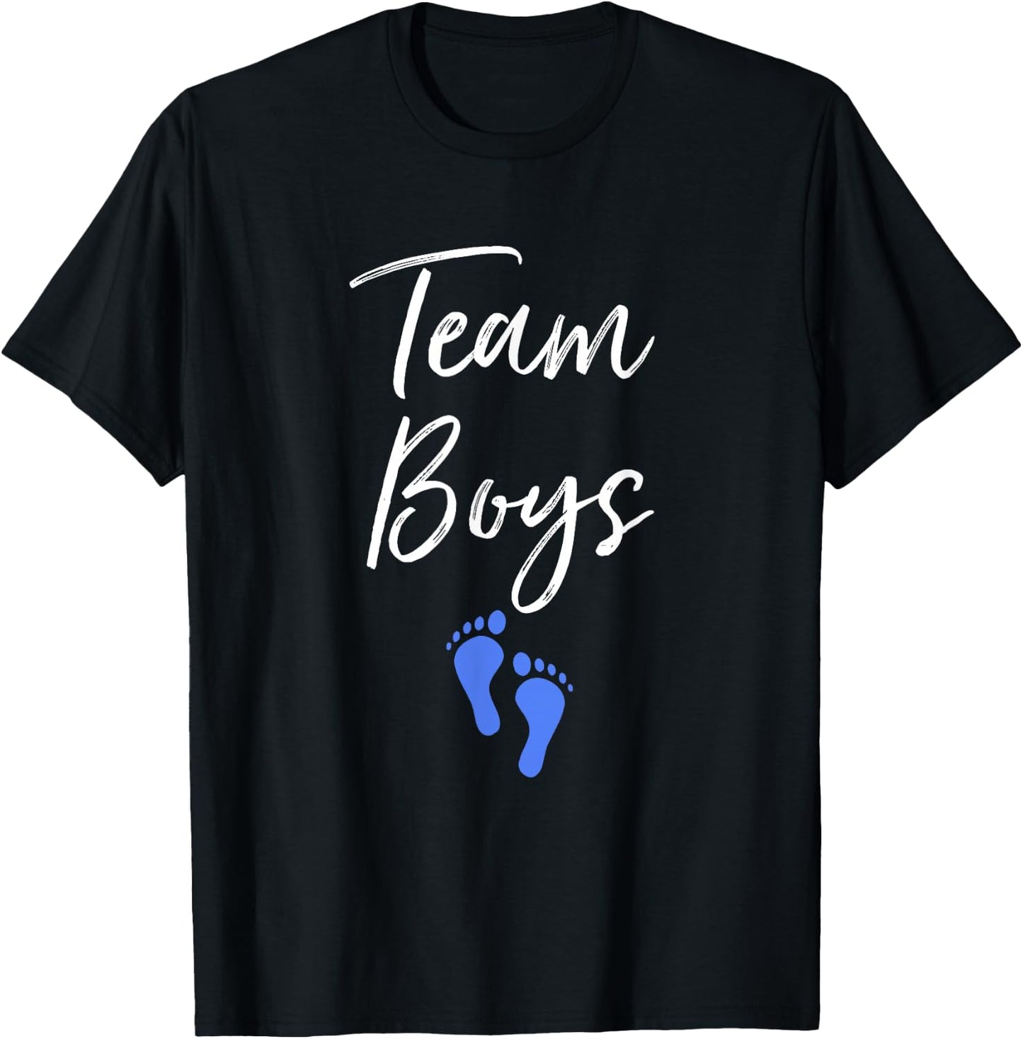 Team Boys Twin Gender Reveal Party For Twins T-Shirt - T-Shirt | Black
