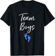 Team Boys Twin Gender Reveal Party For Twins T-Shirt - T-Shirt | Black
