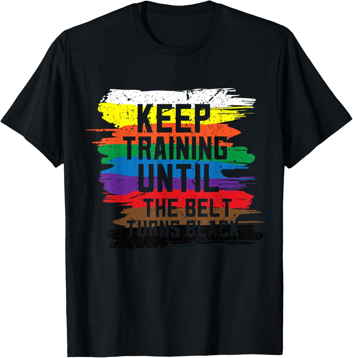 Black Belt Martial Art Training Karate Tae Kwon Do Kick T-Shirt - T-Shirt | Black