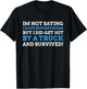 Hit By A Truck Gift & Funny Truck Crash T-Shirt - T-Shirt | Black