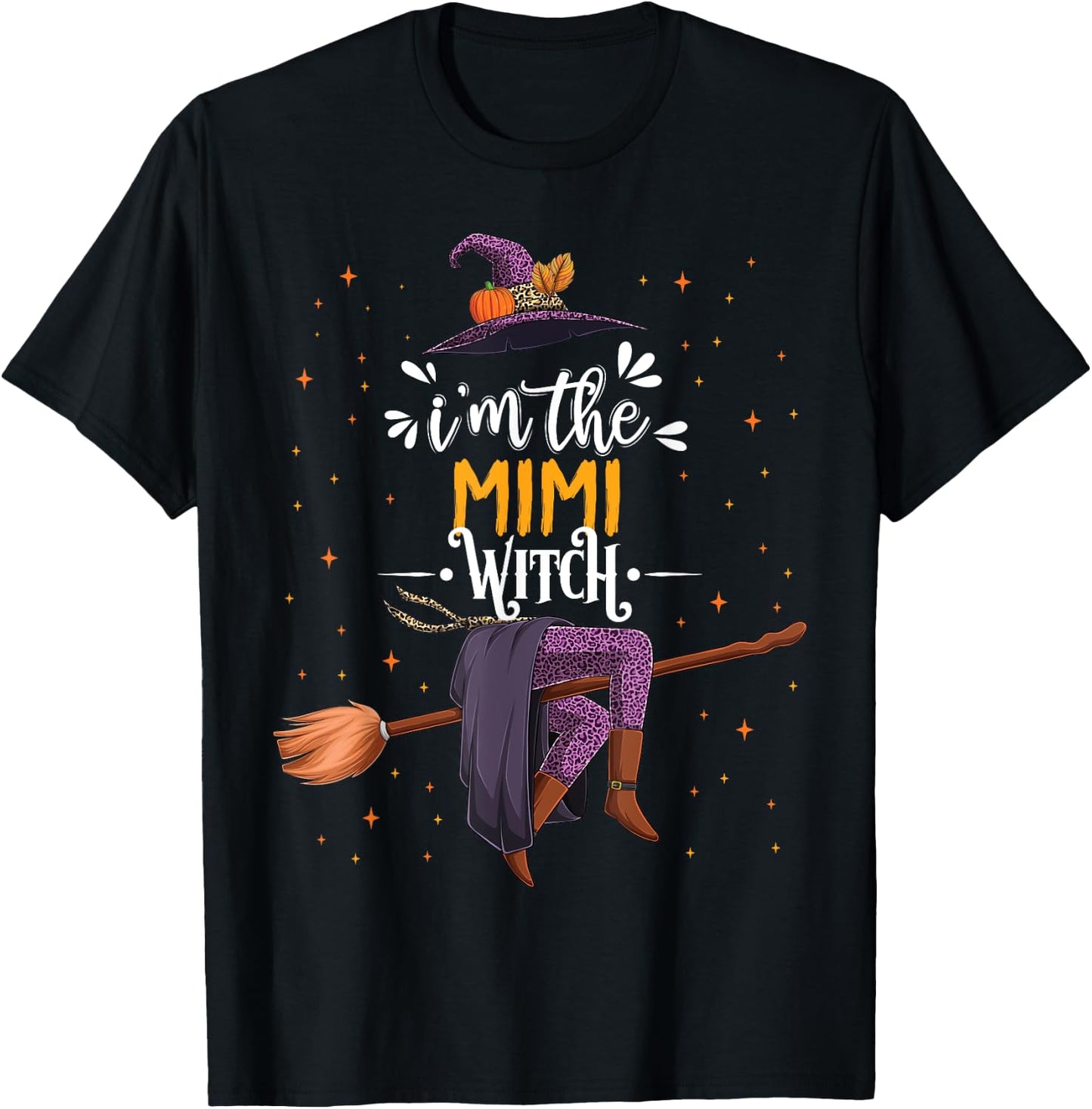 im the Mimi Witch Halloween Matching Group Costume T-Shirt - T-Shirt | Black