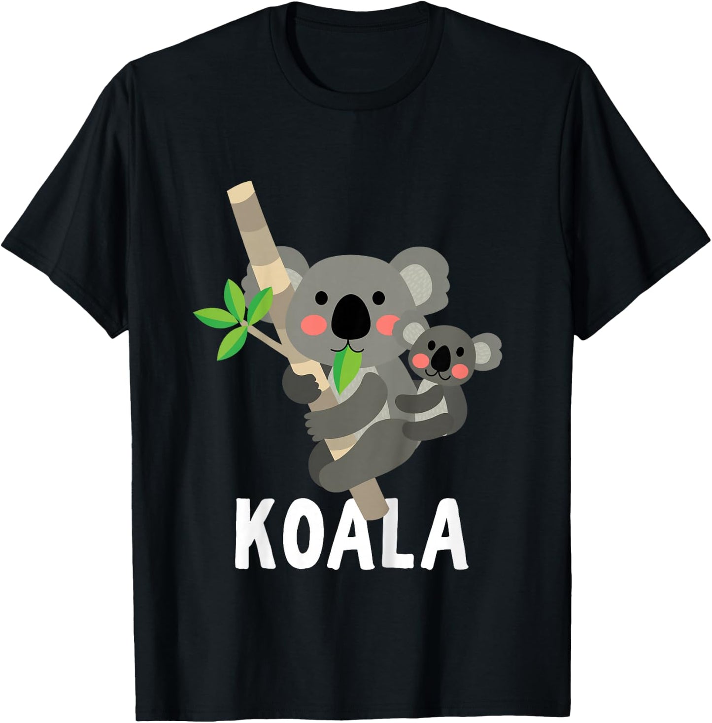 Koala Shirt For Boys Or Girls | Cute Koala Bear Gift T-Shirt - T-Shirt | Black