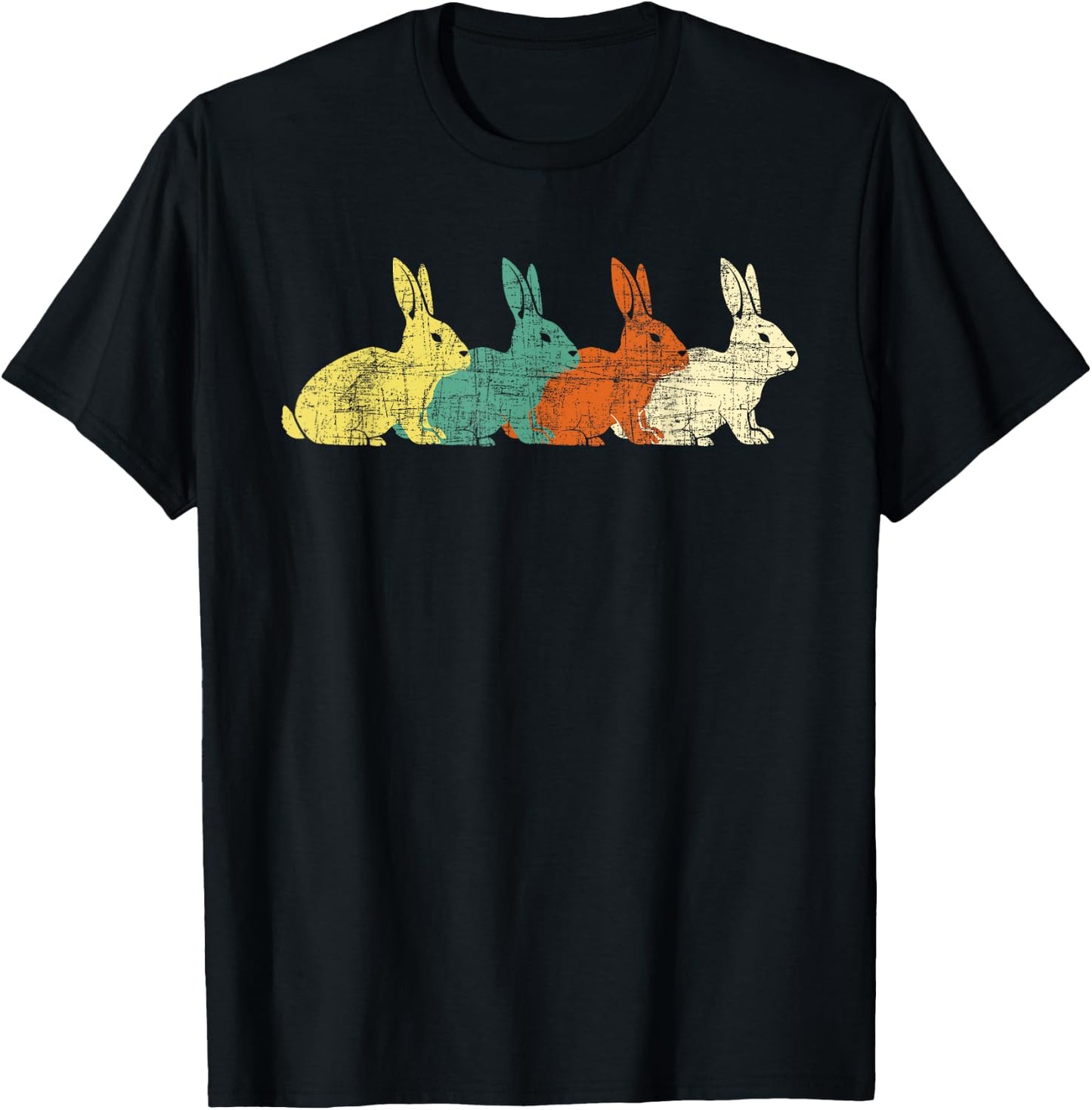 Funny Rabbit Shirts Retro Rabbit - Zookeeper Bunny Owner Veterinarian T-Shirt - T-Shirt | Black