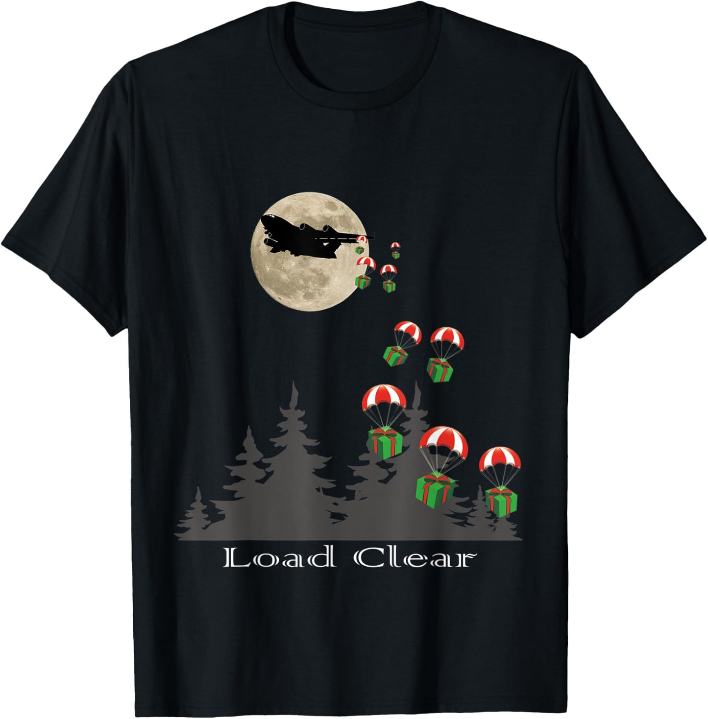 Load Clear, C-17 Airdrop T-Shirt - T-Shirt | Black