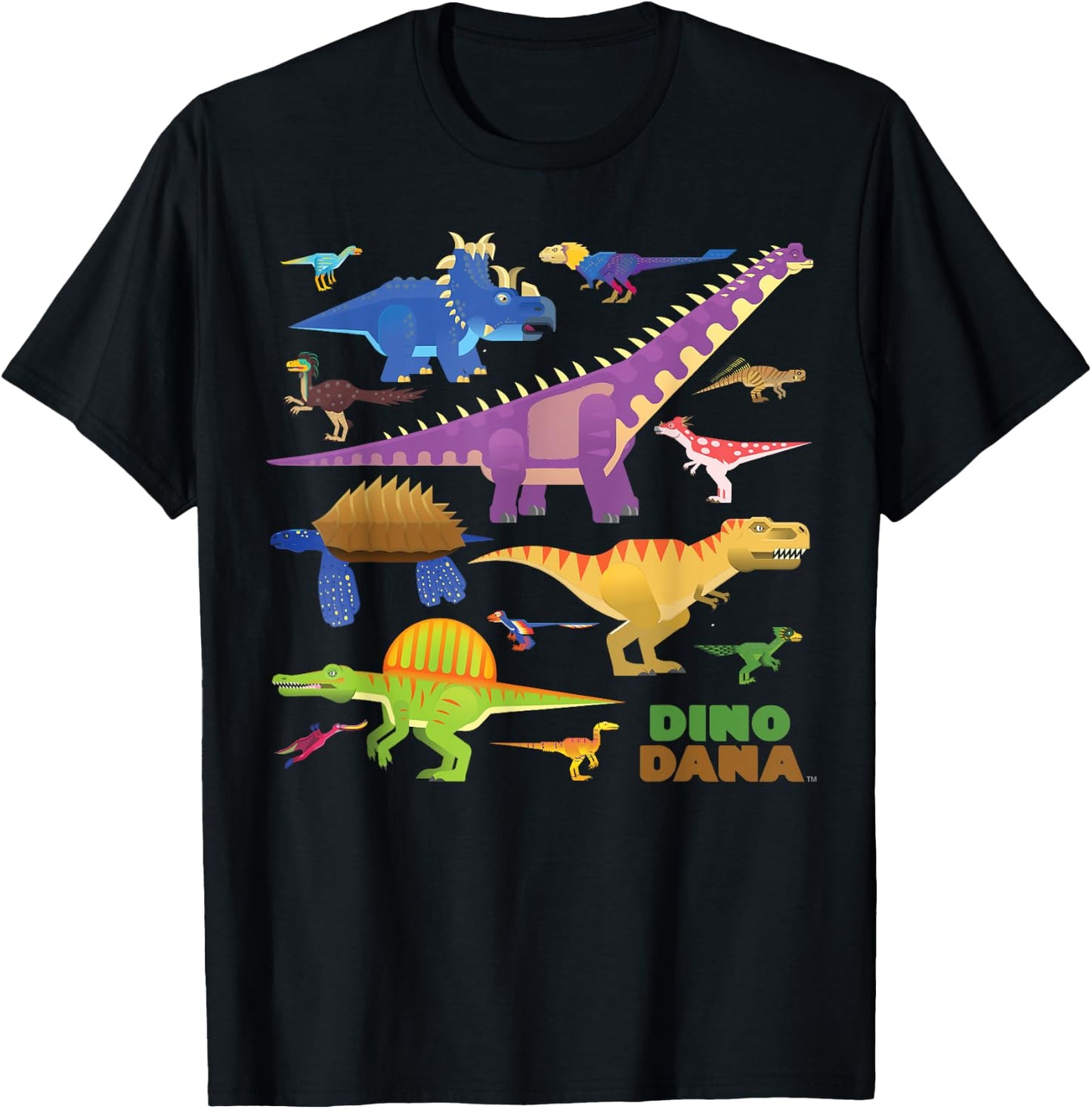 Dino Dana: Dinosaur Collection Shirt T-Shirt - T-Shirt | Black