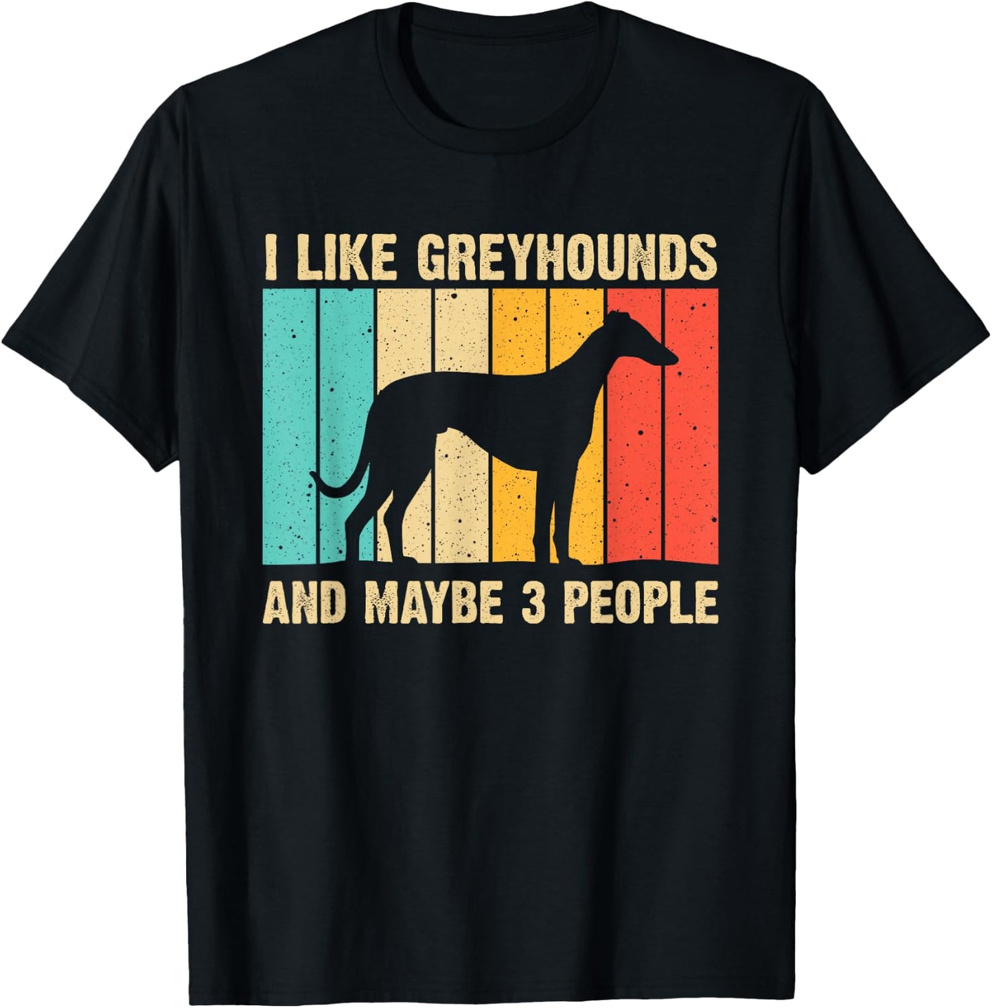 Funny Greyhound Design Men Women Italian Greyhound Dog Lover T-Shirt - T-Shirt | Black