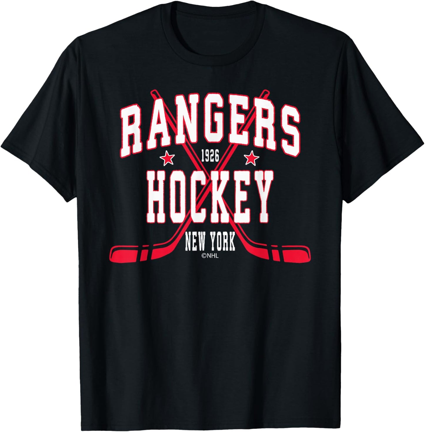 New York Rangers Stars Officially Licensed T-Shirt - T-Shirt | Black