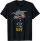 Nope Cat Funny Bored Cat Yellow Eyes Angry Grey Cat Lovers T-Shirt - T-Shirt | Black