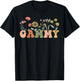Wildflowers Gammy Floral Mother's Day Gammy T-Shirt - T-Shirt | Black