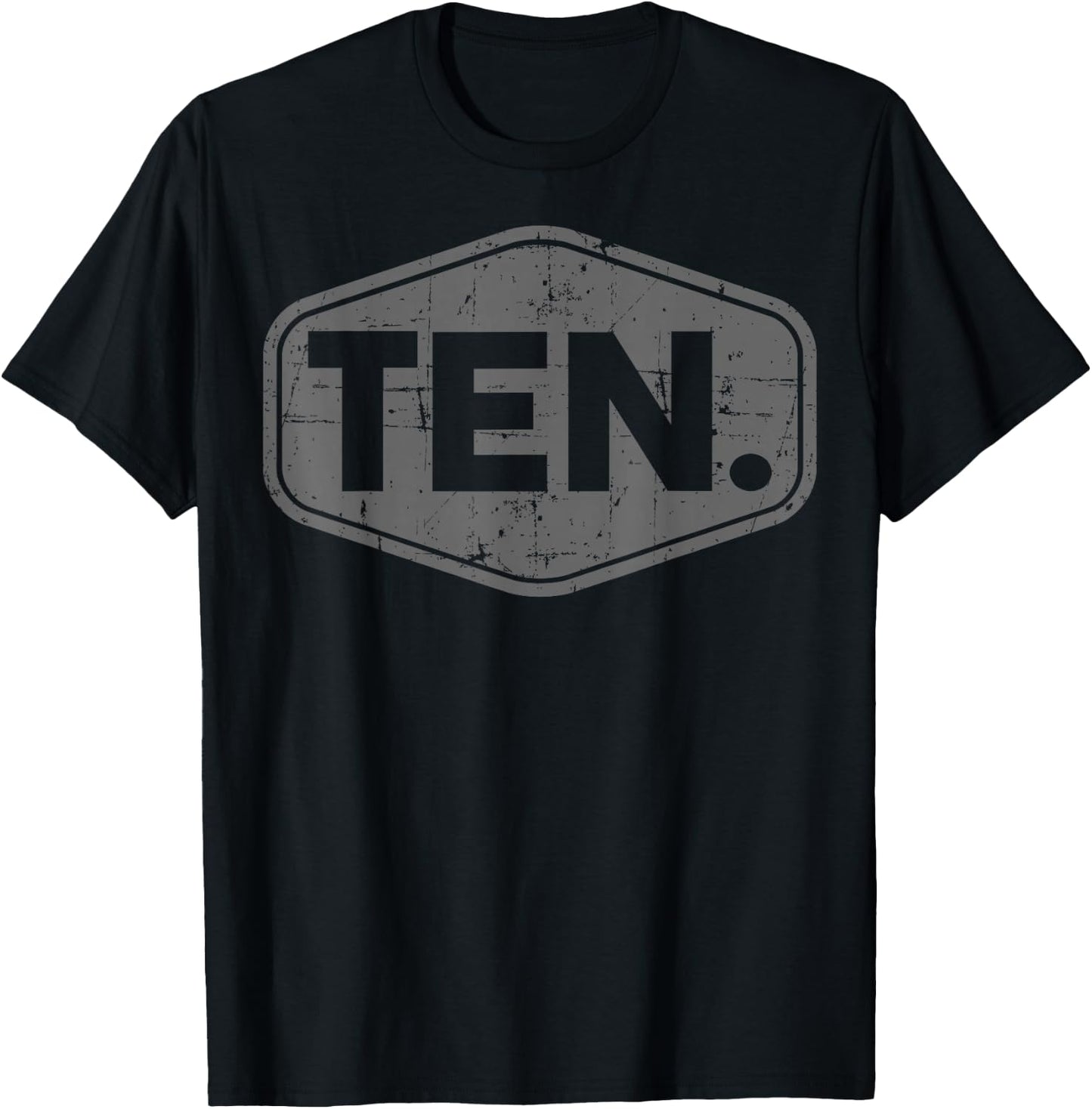 10th Birthday of Boy or Girl, 10 Years Old, Ten T-Shirt - T-Shirt | Black