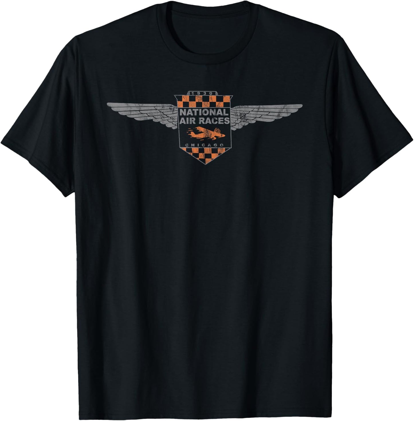National Air Races Chicago 1930 Air Racing Series Vintage T-Shirt - T-Shirt | Black