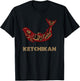 Ketchikan Alaska Native American Indian Salmon Fishermen Art T-Shirt - T-Shirt | Black