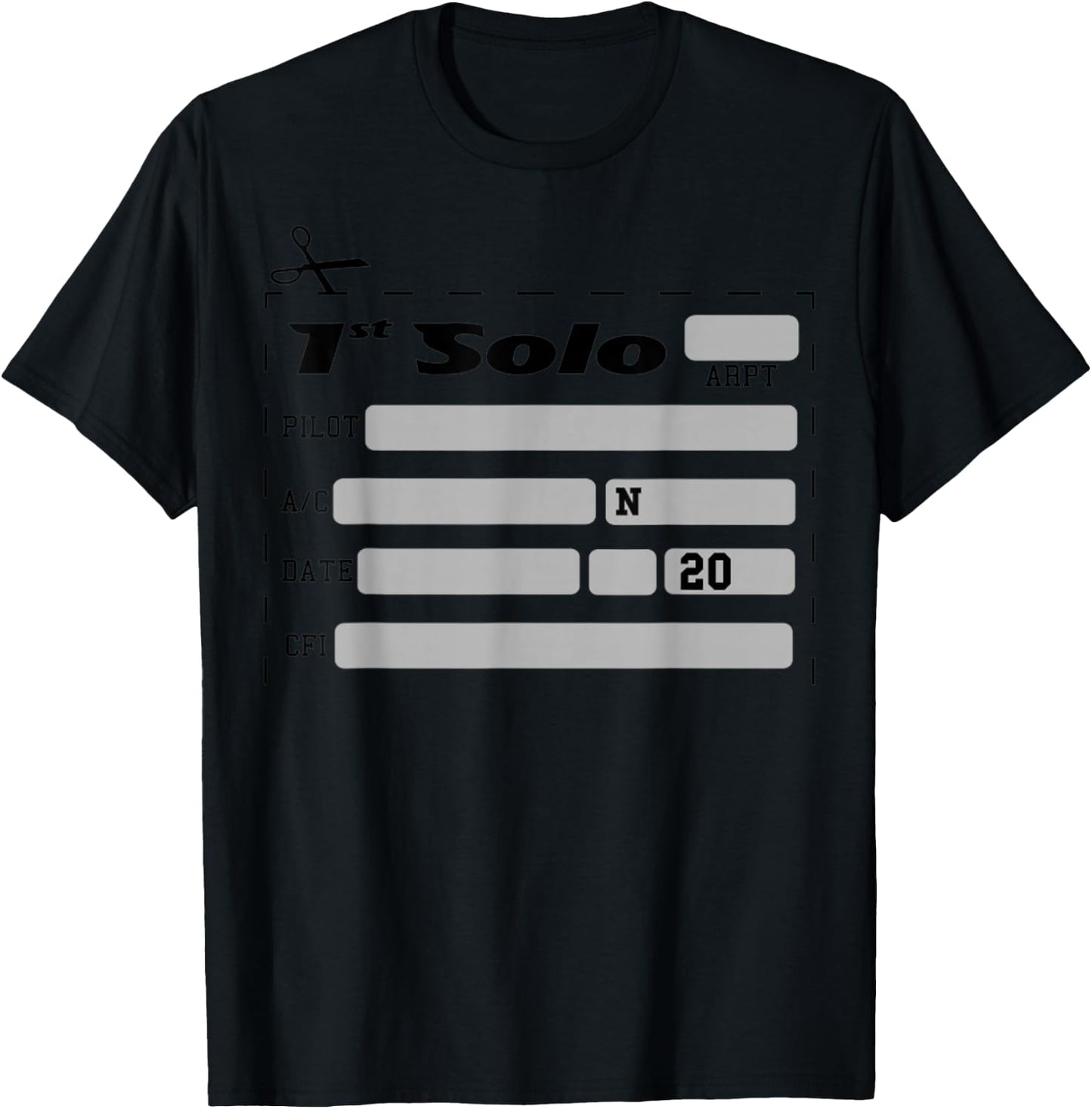 Pilot 1st Solo Tail T-Shirt - T-Shirt | Black