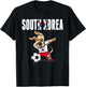 Dabbing Dog South Korea Soccer Fans Jersey Korean Football T-Shirt - T-Shirt | Black