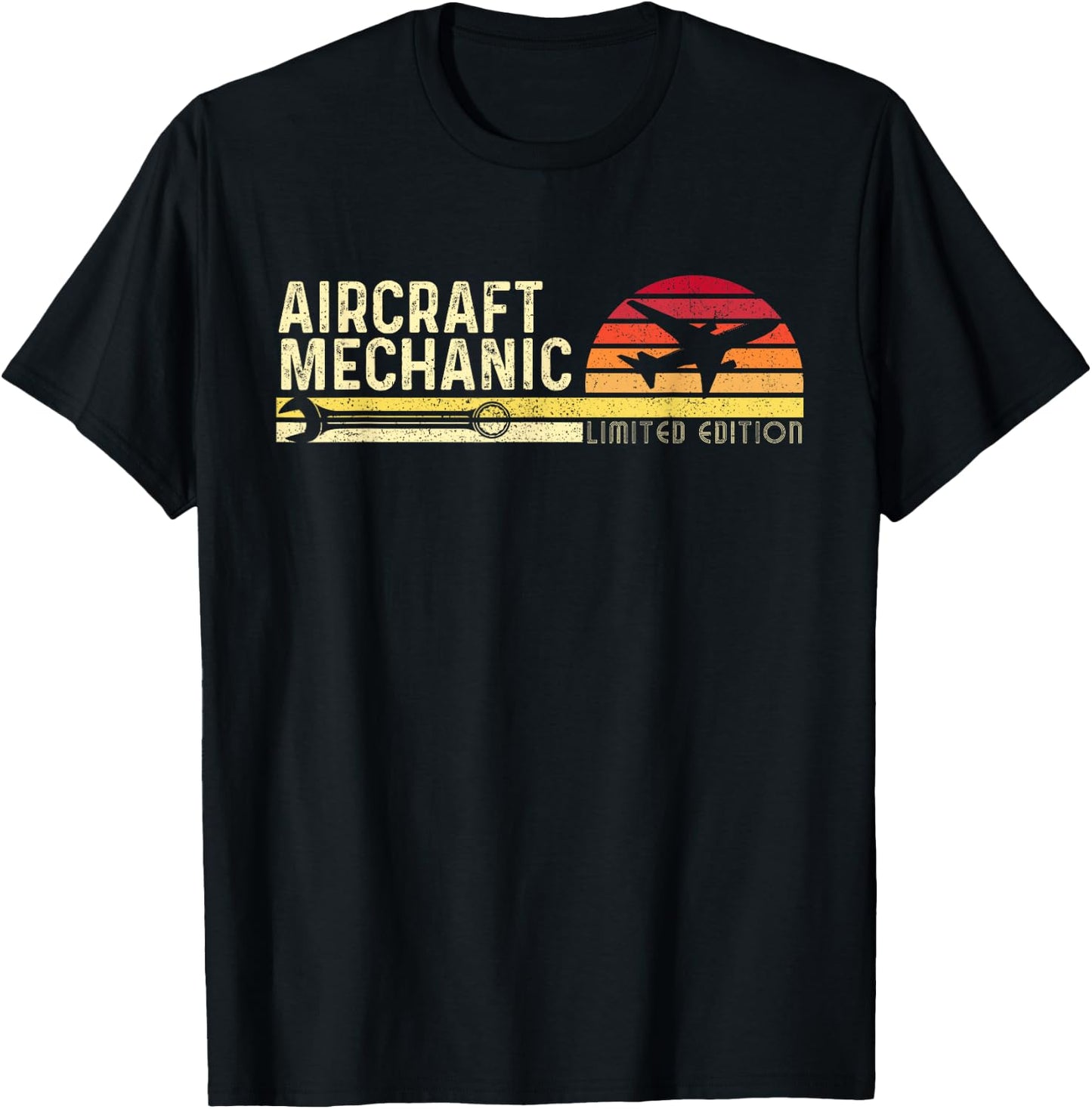 Aircraft Mechanic Limited Edition - Airplane Aviation Lover T-Shirt - T-Shirt | Black