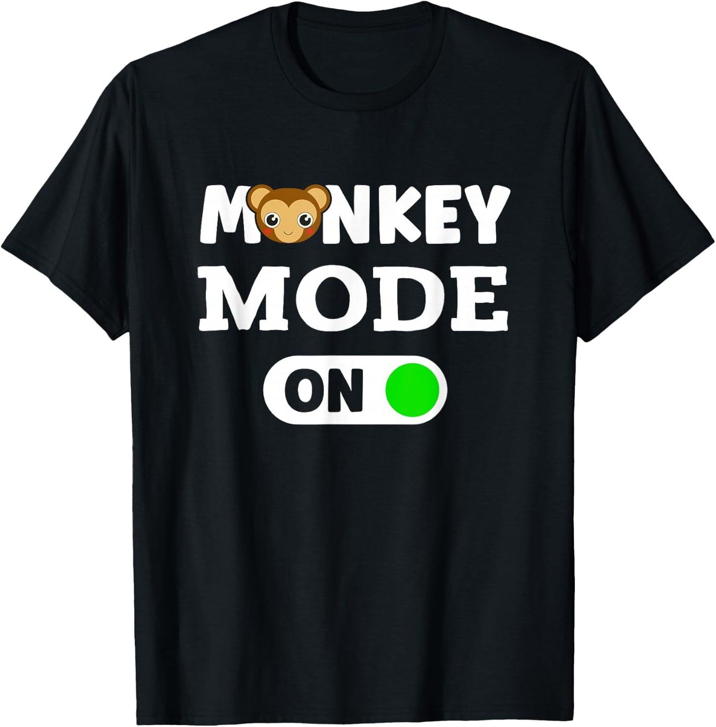 Monkeys Animal Monkey Mode On T-Shirt - T-Shirt | Black