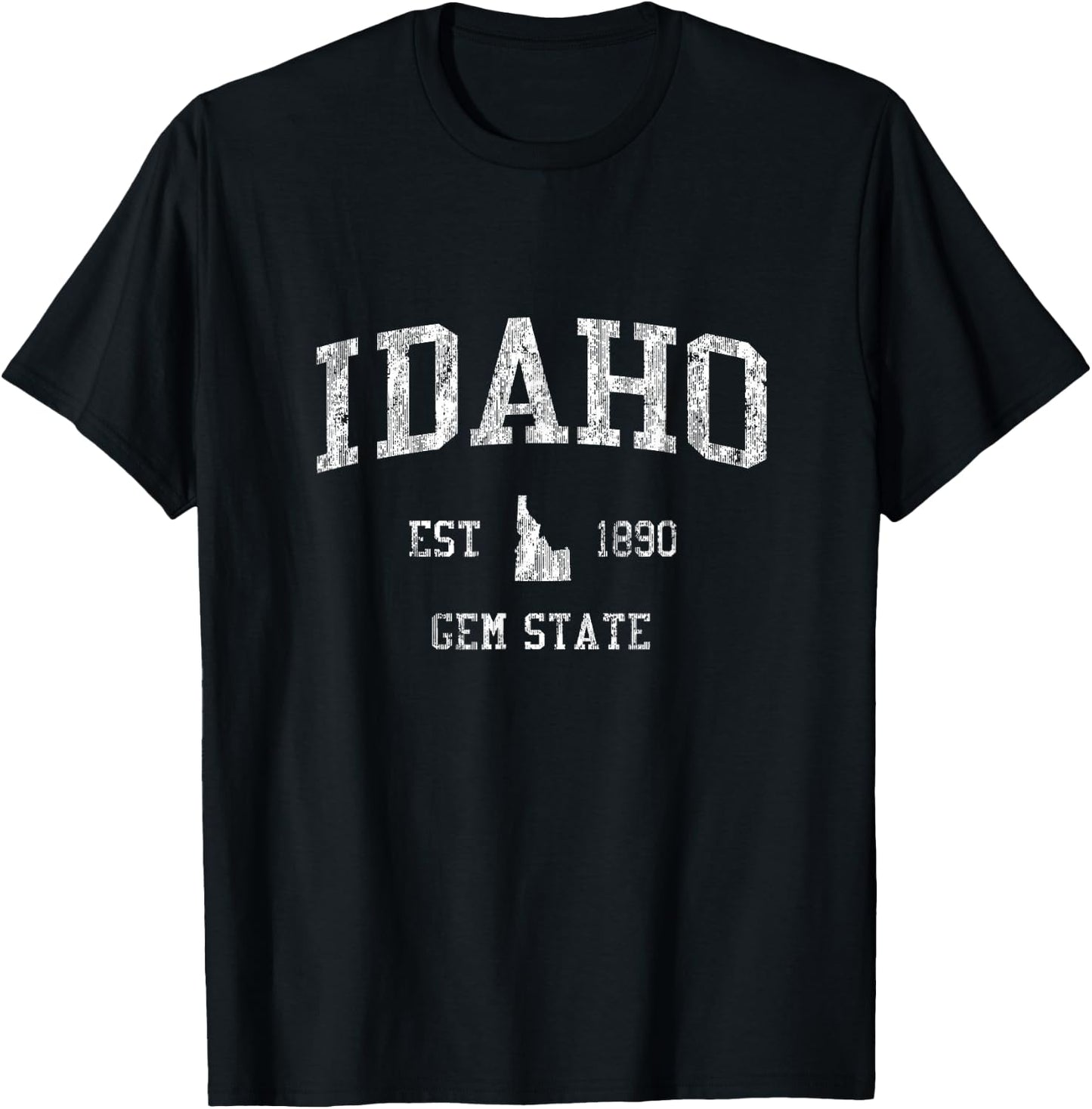Retro Idaho T Shirt Vintage Sports Design T-Shirt - T-Shirt | Black