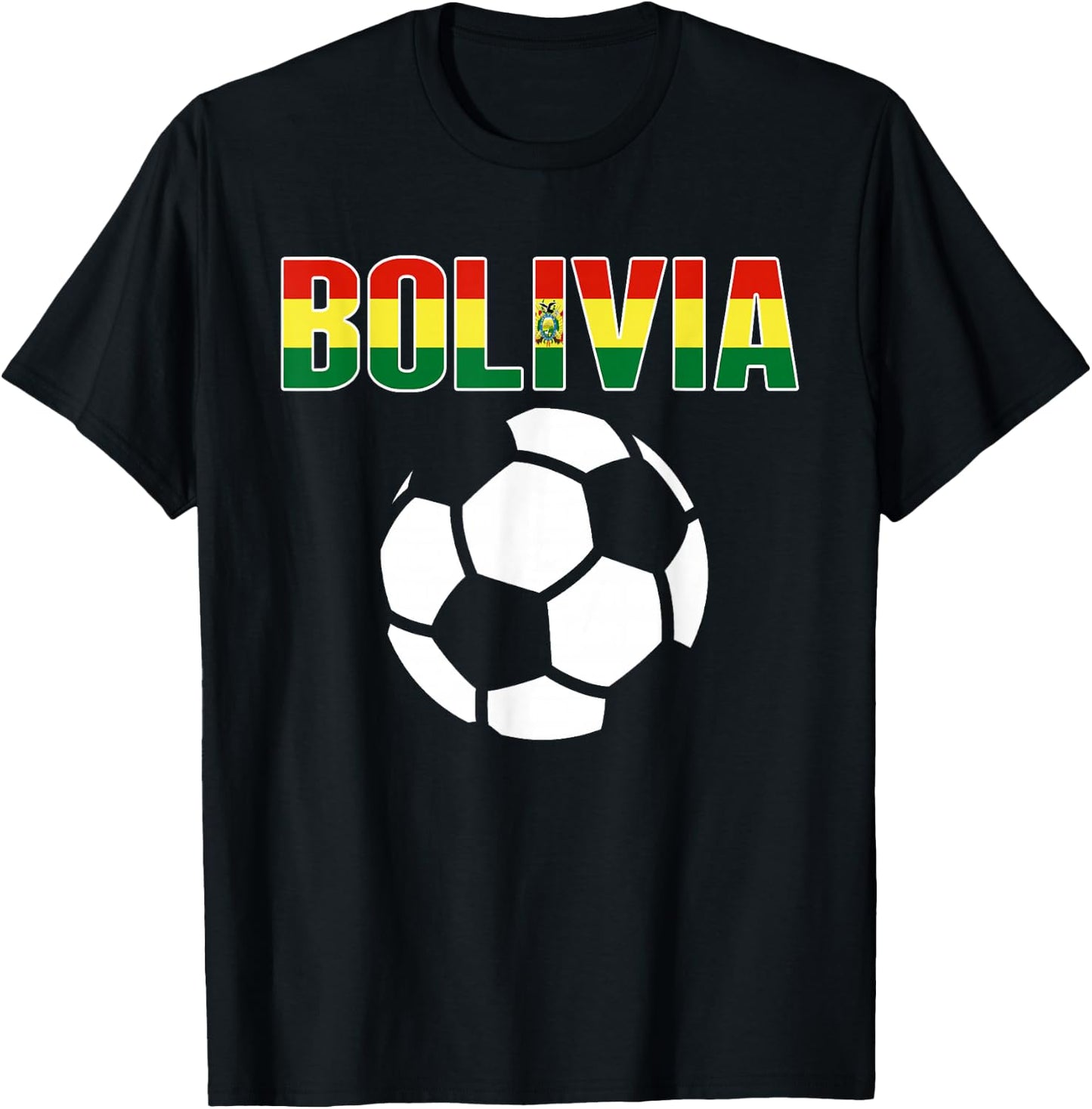 Proud Bolivia Soccer Fans Jersey - Support Bolivian Football T-Shirt - T-Shirt | Black