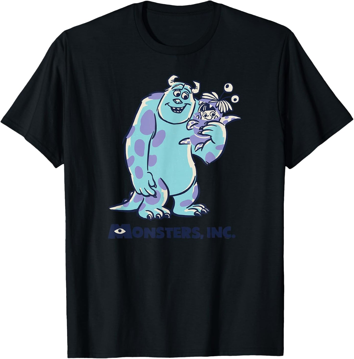 Disney PIXAR Monsters Inc. Sulley and Boo Smiles T-Shirt - T-Shirt | Black