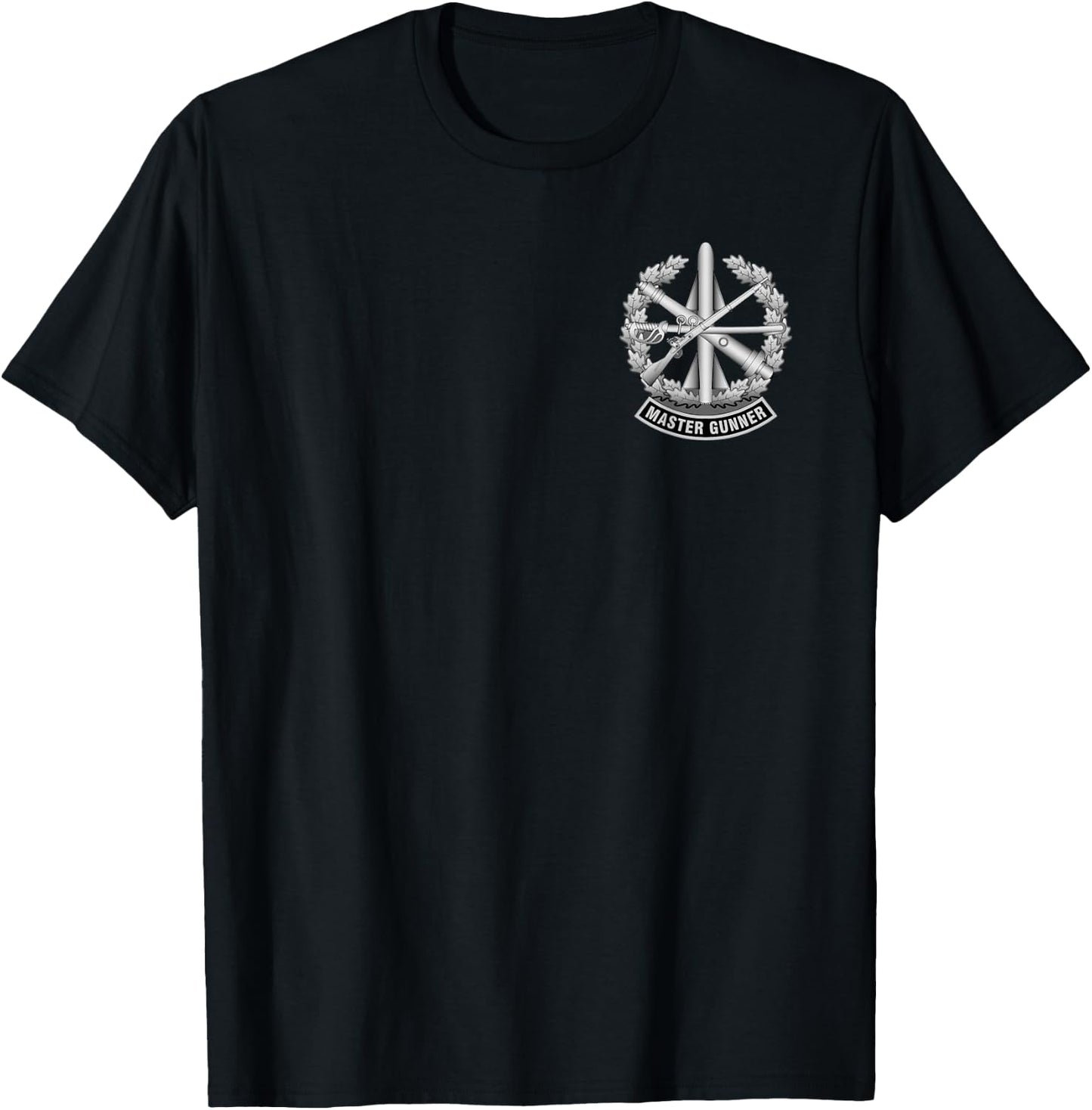 Master Gunner Identification Badge (MGIB) - US Army T-Shirt - T-Shirt | Black