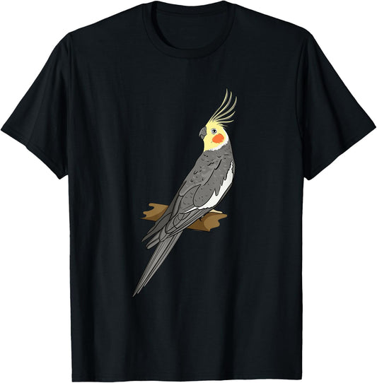 Cockatiel Lover Gift Cockatiel Parrot Bird Owner Gifts T-Shirt - T-Shirt | Black