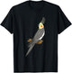 Cockatiel Lover Gift Cockatiel Parrot Bird Owner Gifts T-Shirt - T-Shirt | Black