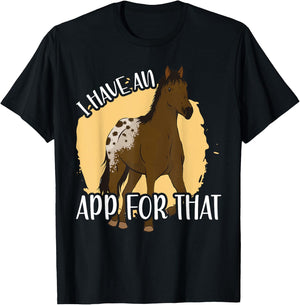 I Have An App For That, Appaloosa T-Shirt - T-Shirt | Black