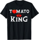 Tomatoes King Vegetable Vegans Gardeners Vegetarian T-Shirt - T-Shirt | Black