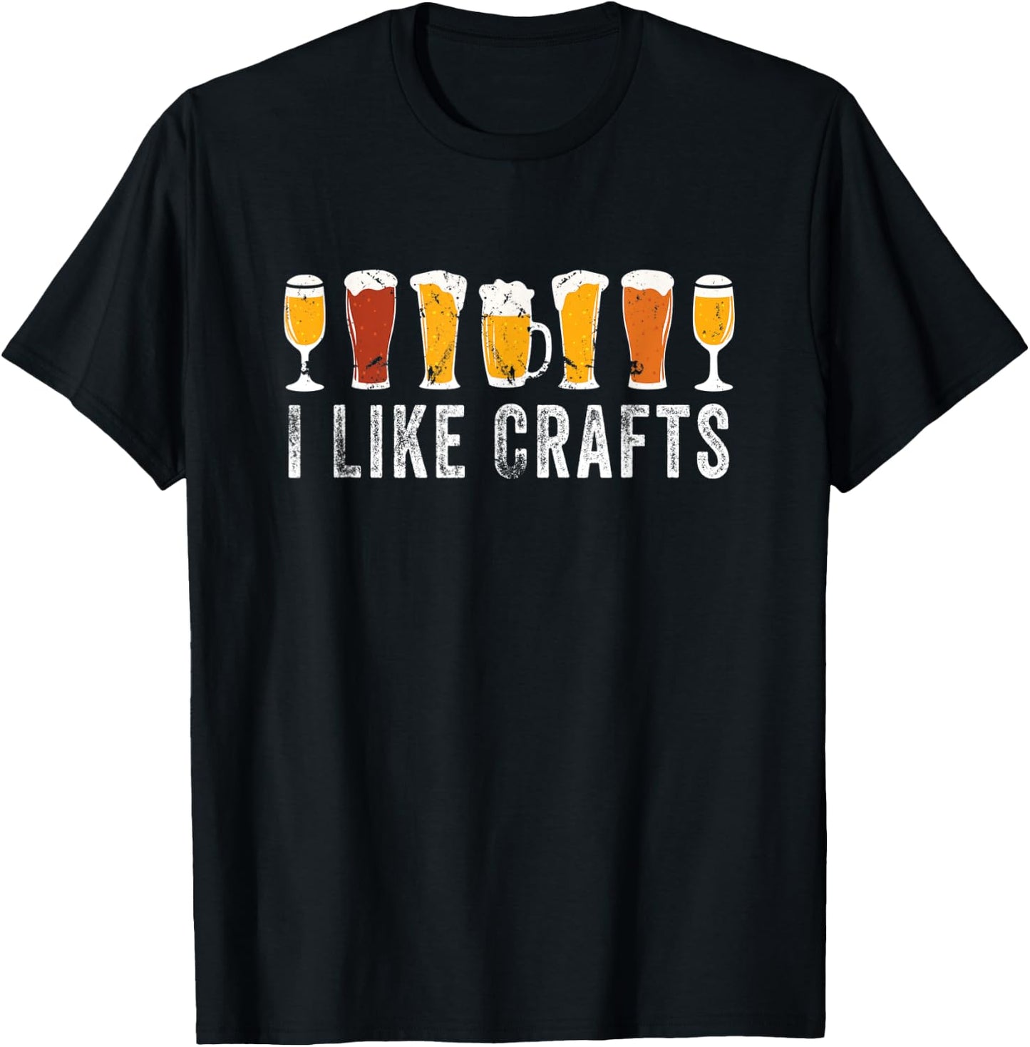 I Like Crafts Beer Brewer Home Brewing Making Drinking Dad T-Shirt - T-Shirt | Black