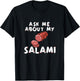 Ask Me About My Salami, Chef, Butcher, Cook, Men's Funny T-Shirt - T-Shirt | Black