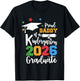 Proud Daddy of A Kindergarten Class of 2026 Graduate Grad T-Shirt - T-Shirt | Black
