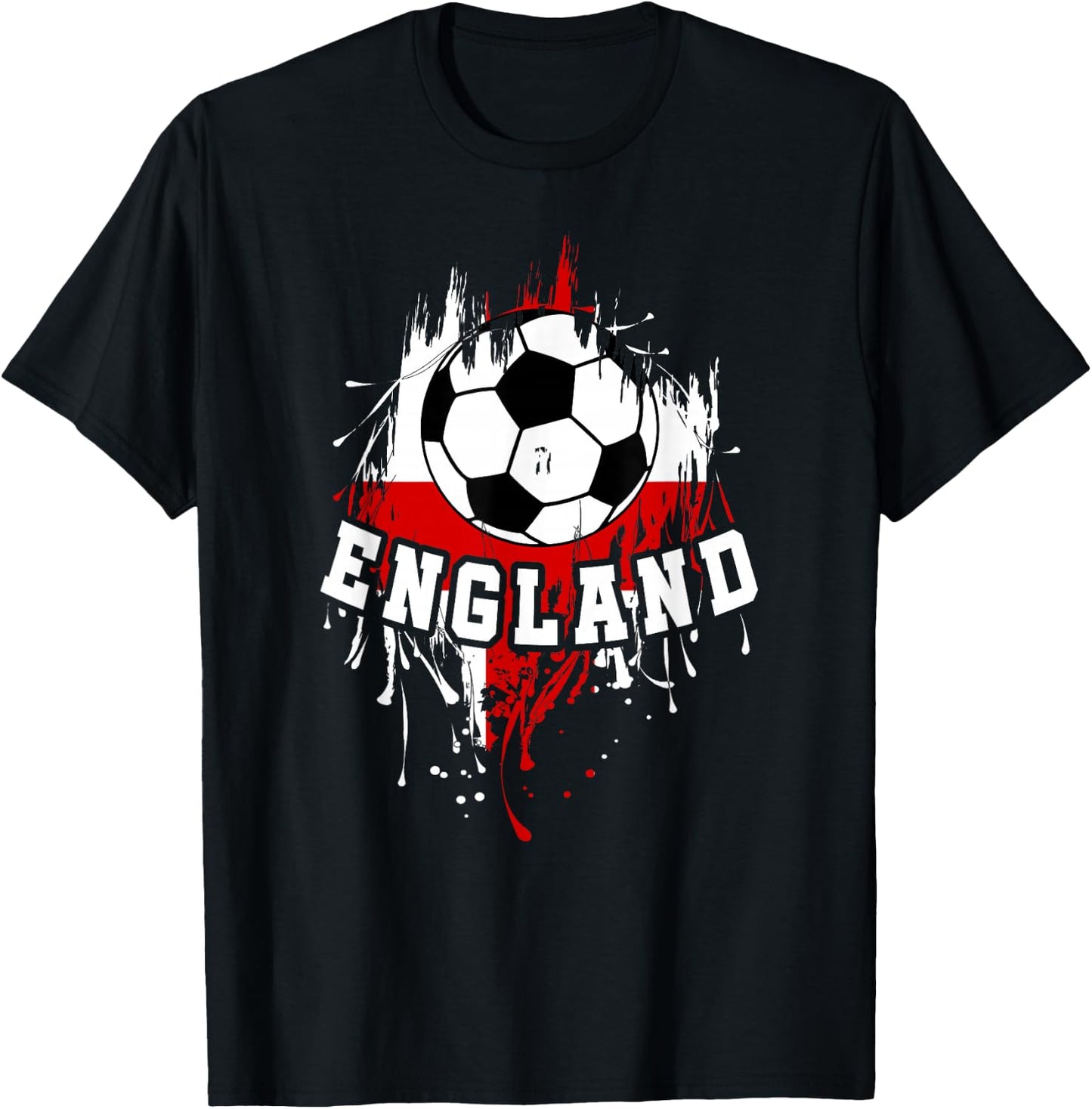England Soccer English Football England Futbol T-Shirt - T-Shirt | Black