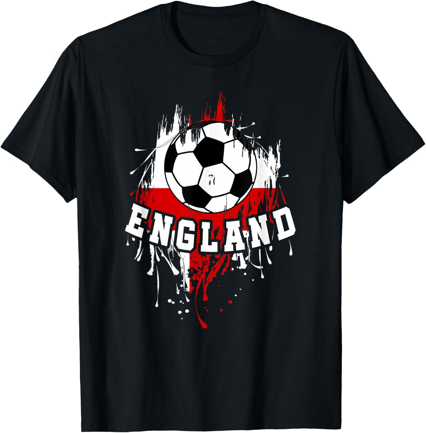 England Soccer English Football England Futbol T-Shirt - T-Shirt | Black