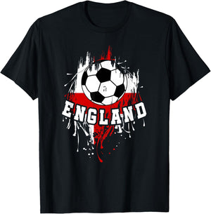 England Soccer English Football England Futbol T-Shirt - T-Shirt | Black