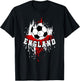 England Soccer English Football England Futbol T-Shirt - T-Shirt | Black
