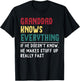 Granddad Know Everything Fathers Day for funny Granddad T-Shirt - T-Shirt | Black
