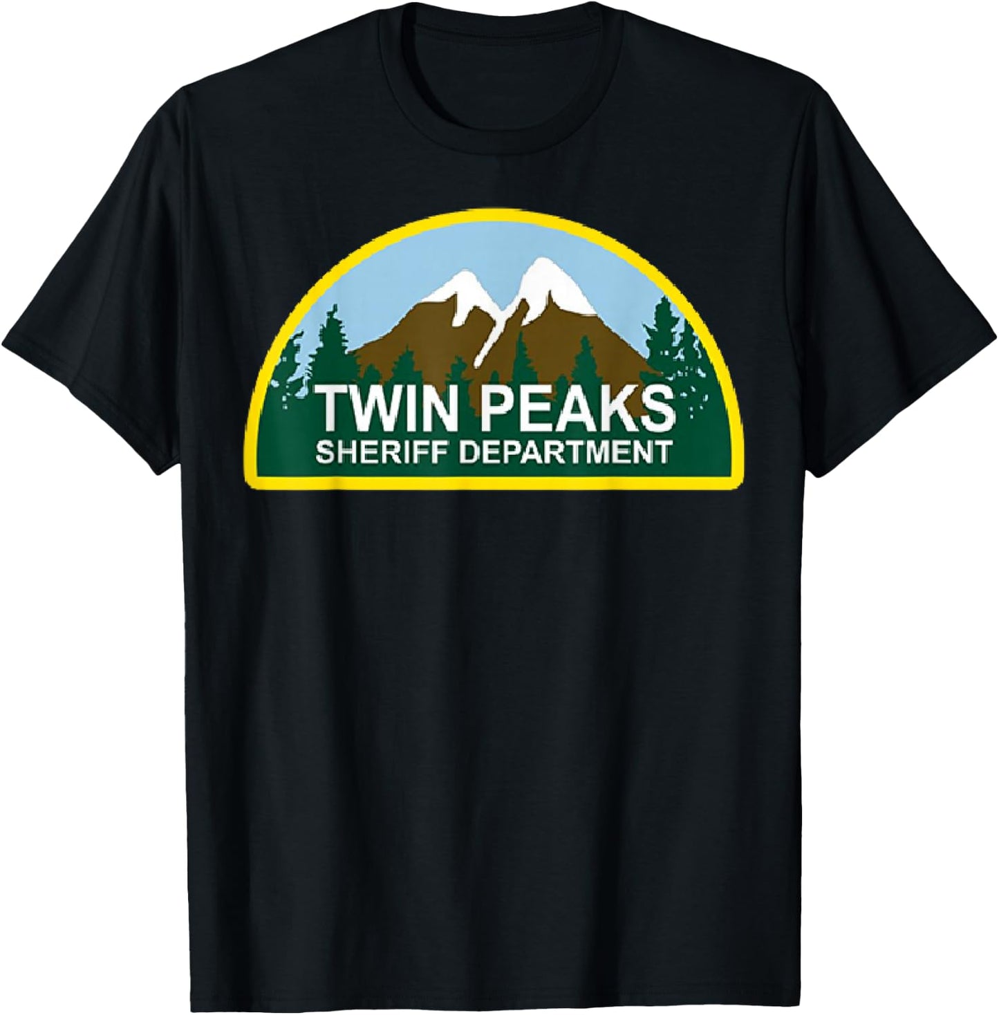 Twin Peaks Sheriff Department Graphic T-Shirt - T-Shirt | Black