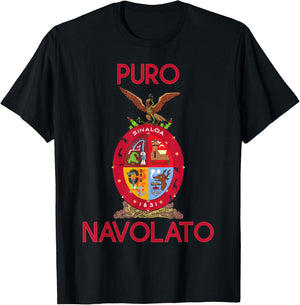 Navolato Sinaloa Estado De Mexico Escudo Eagle Aguila T-Shirt - T-Shirt | Black