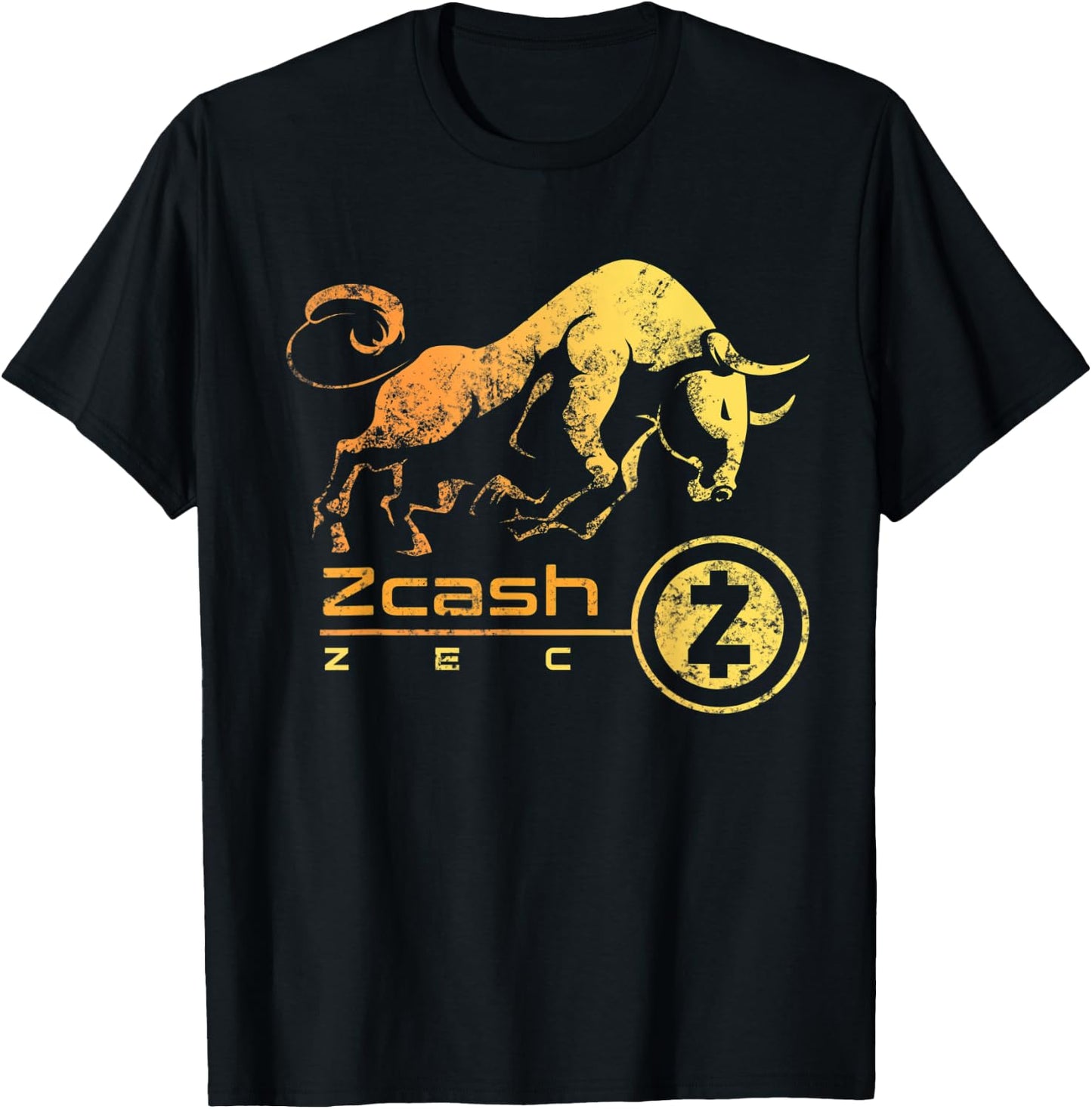 Zcash Crypto BULLRUN HODL ZEC to the Moon! Millionaire Token T-Shirt - T-Shirt | Black