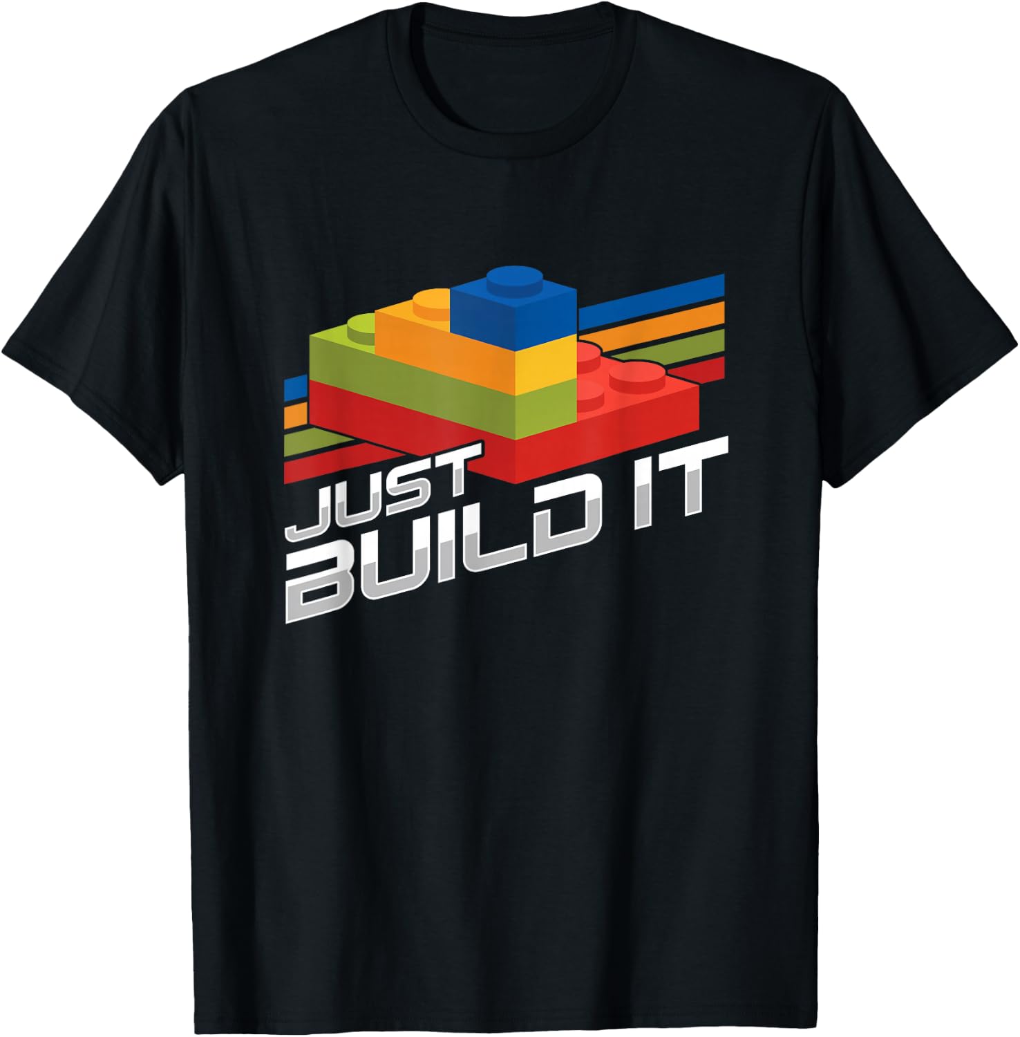 Just Build It | Building Blocks | Master Builder T-Shirt - T-Shirt | Black